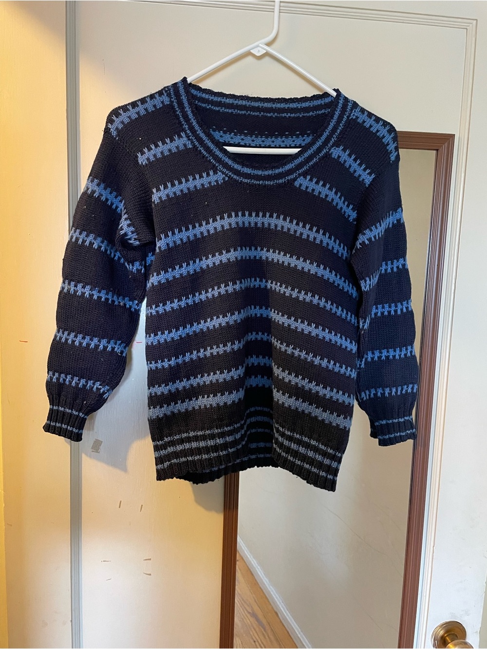 Striped Crewneck Sweater in Navy and Light Blue (kids)